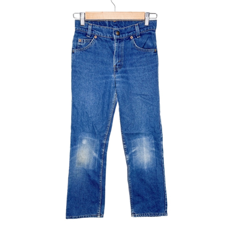 Vintage Levi's | Kids Orange Tab Distressed Size 11 25" Waist Denim Jeans